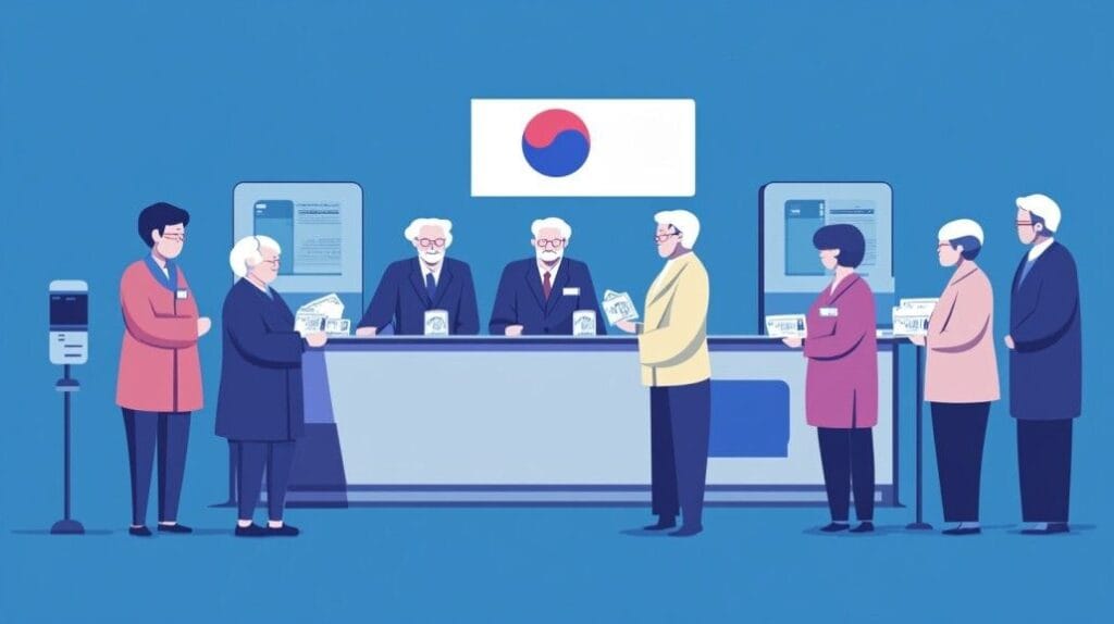 국민연금제도를 보여주는 이미지