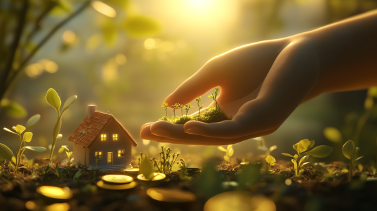 조금씩 시작하는 경제생활을 의미하는 이미지