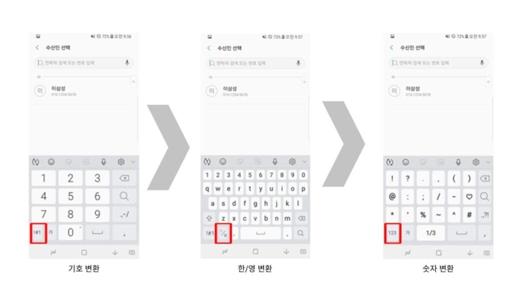 스마트폰 활용 문자메시지