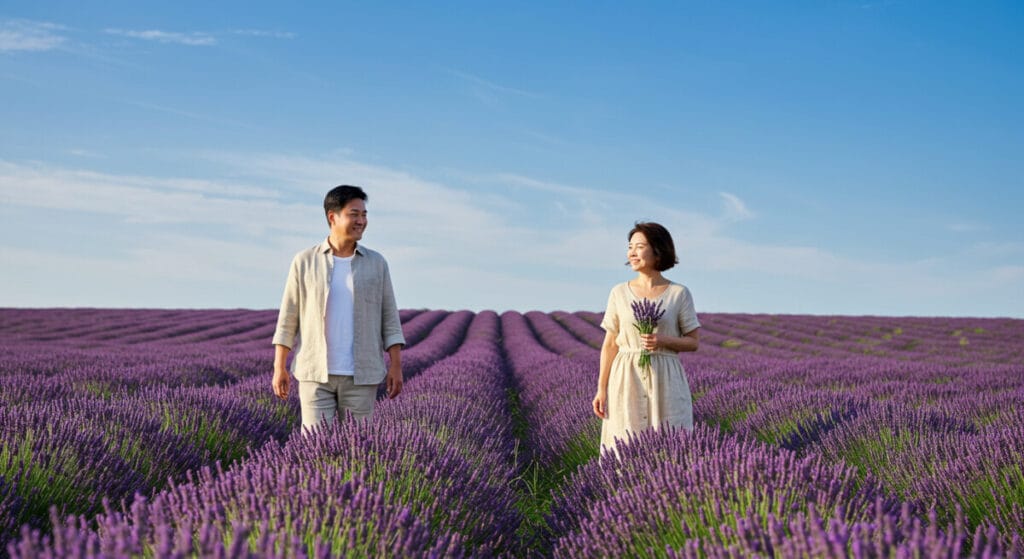 중년 라벤더 축제