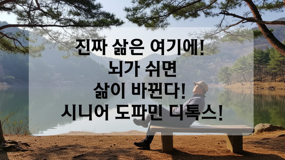 시니어 도파민 디톡스